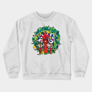 Red Bird Gets Out the Lights Crewneck Sweatshirt